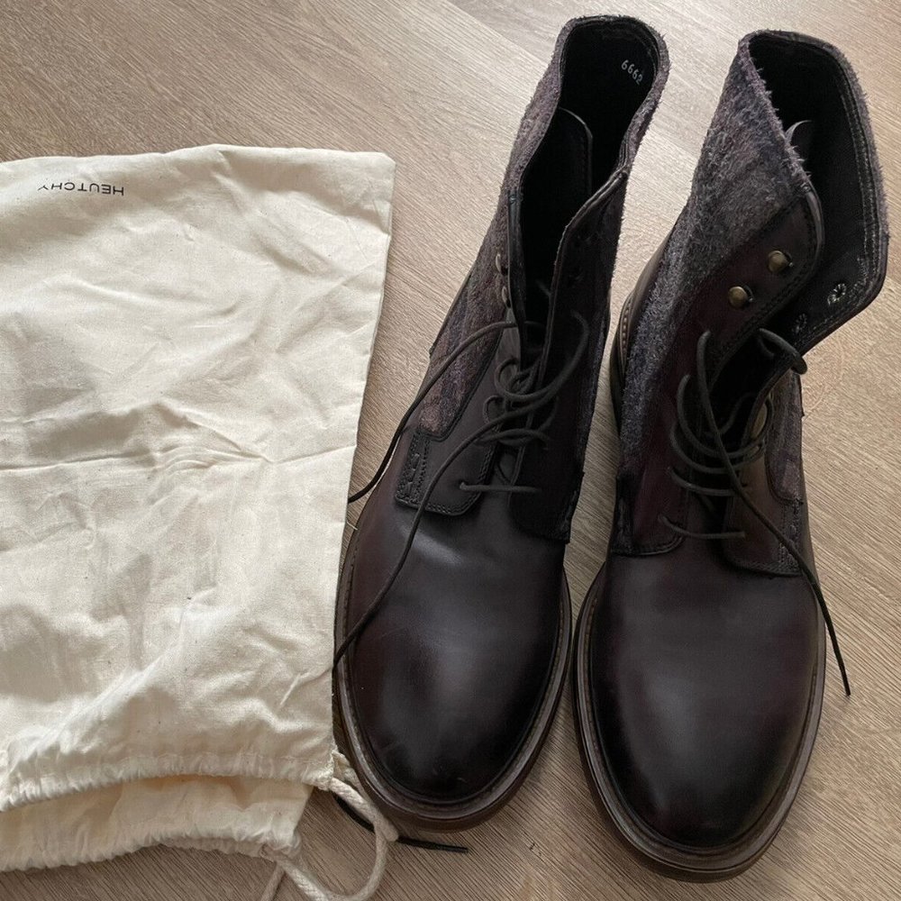 antonio maurizi men's boots plaid casual and dressy size 41